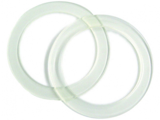 Taschengriffe (paarweise) Ø 15,2cm-Transparent-milchig 