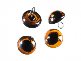 Tieraugen mit Ösen braun 