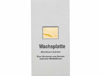 Verzierwachsplatte 20x10 cm 