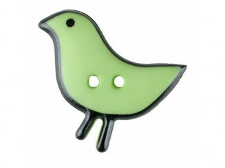 Vogelknopf Polyamid mit zwei Löchern  ø 20 mm grün 
