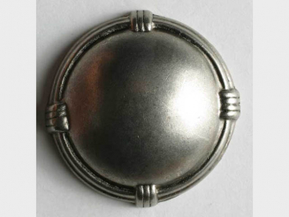 Vollmetallknopf, gewölbt mit feinen Randdetails - Größe: 18mm - Farbe: 