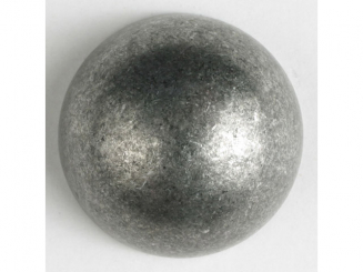 Vollmetallknopf, halbrund mit Öse - Größe: 25mm - Farbe: altzinn - 