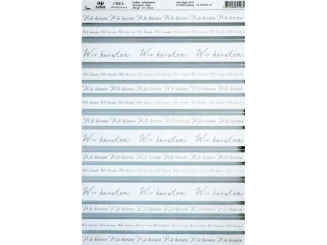 Wir heiraten, silber-A4 +, selbstklebend, 200gm2 