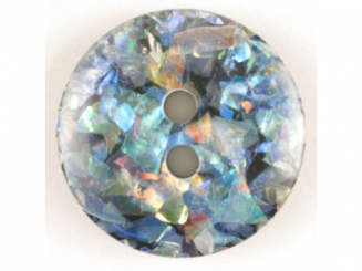 wunderschöner Glitzerknopf - Größe: 19mm - Farbe: schwarz - Art.Nr. 