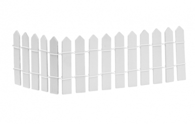 Zaun 25 x 6,5 cm, weiss 