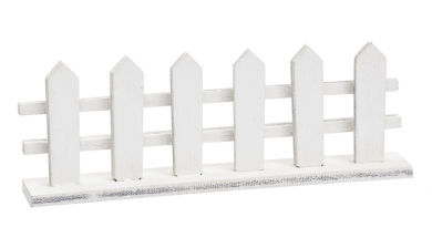Zaun 8,5 x 3 cm, weiss 