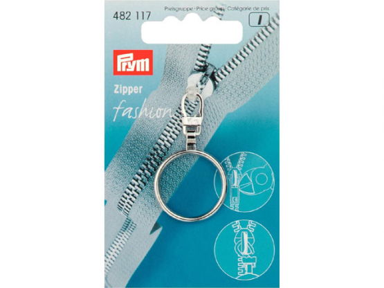 Prym Fashion-Zipper Ring silberfarbig 