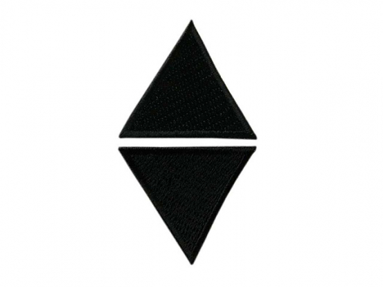 2 Dreiecke, schwarz, Inh. 2 St. 2Stck 3x 3 cm 