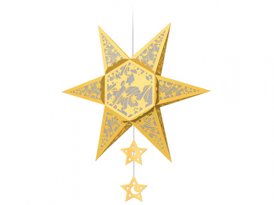 SILHOUETTEN-STERN -FALLING STARS- 220G. GOLD 