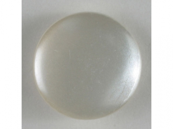 Kunststoffknopf schlicht - Größe: 13mm - Farbe: weiß - Art.Nr. 201075 