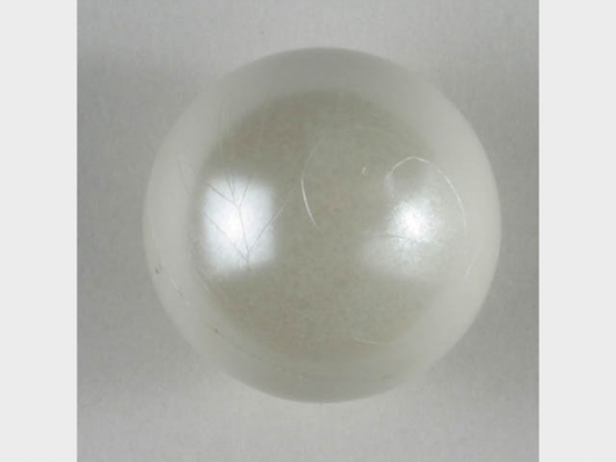 Kunststoffknopf Kugelform - Größe: 10mm - Farbe: weiß - Art.Nr. 201103 