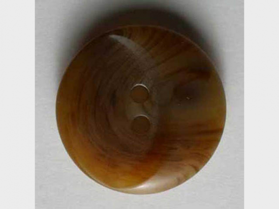Kunststoffknopf mit ovaler Ausbuchtung - Größe: 18mm - Farbe: 