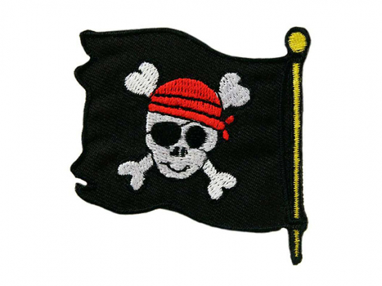 Applikation Piratenflagge 5,9 x 5,8 cm 