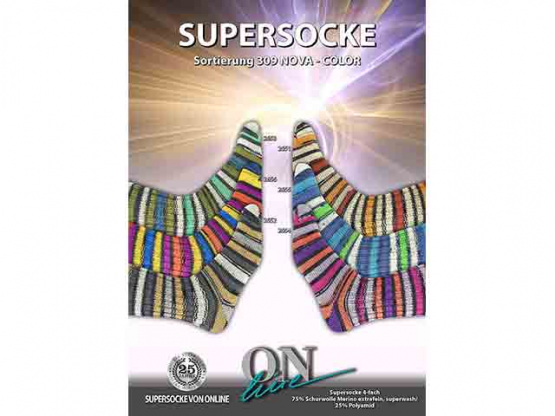 Sockenwolle Supersocke merino extrafein color 