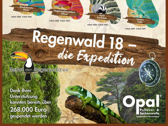 Sockenwolle Opal 4fach Regenwald 18 