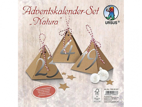 Adventskalender Set natura 