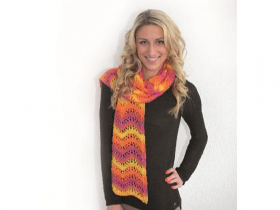 Anleitung  Schal mit Lace Technik 