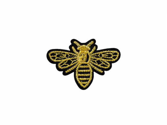 Applikation Biene, Gold Aufbügeln xMini cm 