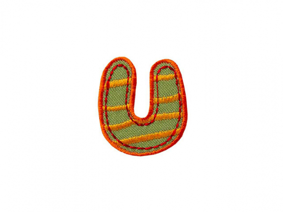 Applikation Buchstaben  3,5 x3,5 cm U