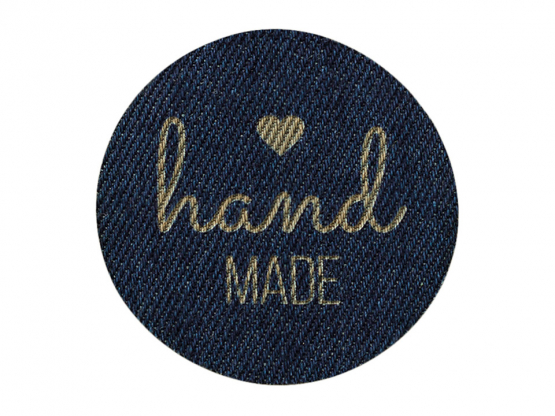 Applikation Handmade - Jeans 5,1 x5,1 cm 