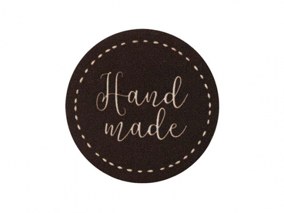 Applikation Handmade Rund 5 x5 cm 