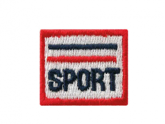 Applikation Sport Emblem 2,5 x 2,5 cm 