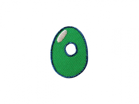 Applikation Zahl 3,5 x3,5 cm 0