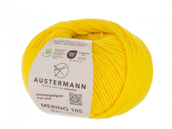 Austermann Merino 105 EXP Farbe 375 zitrone 