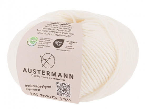Austermann Merino 120 EXP Farbe 101 weiß