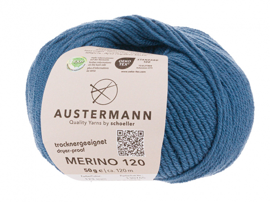 Austermann Merino 120 EXP Farbe 123 jeans