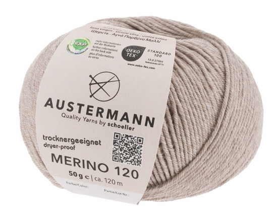 Austermann Merino 120 EXP Farbe 137 beige meliert