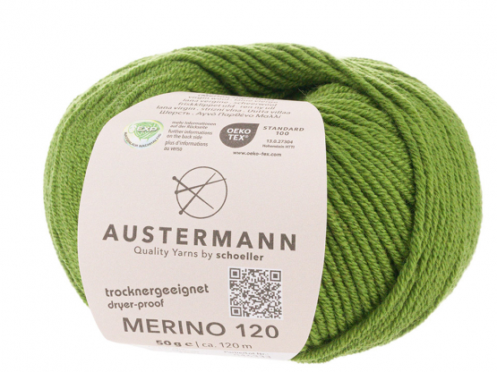 Austermann Merino 120 EXP Farbe 140 absinth