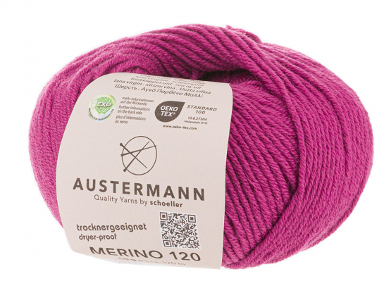 Austermann Merino 120 EXP Farbe 141 pink lipstick