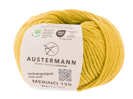Austermann Merino 120 EXP Farbe 165 safran
