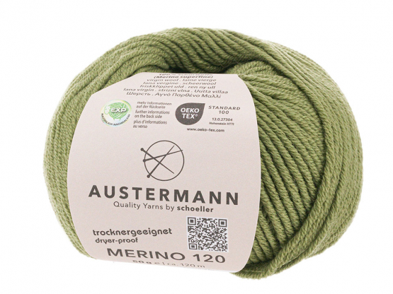Austermann Merino 120 EXP Farbe 170 oliv