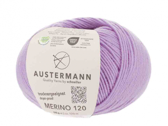 Austermann Merino 120 EXP Farbe 172 flieder