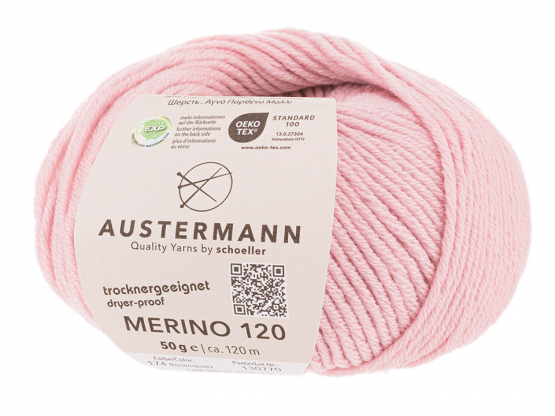 Austermann Merino 120 EXP Farbe 174 rosenquarz