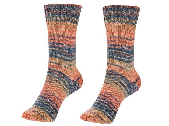 Austermann Sockenwolle Step 4 Dreiklang Farbe 523 Fuchs