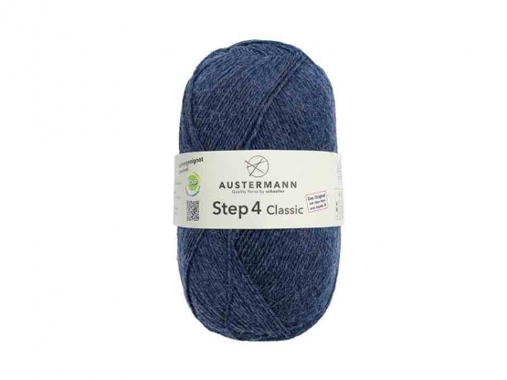 Austermann Sockenwolle Step Classic 4fach Farbe 1044 marine