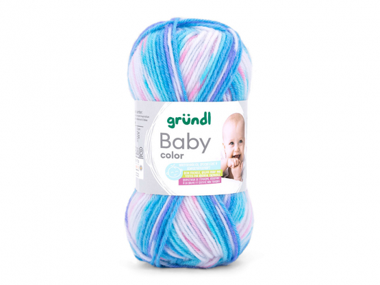 Baby color Farbe 06 türkis-kornblumenblau-rosa-weiß