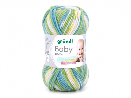 Baby color gletscherblau-grasgrün-narzisse-wei