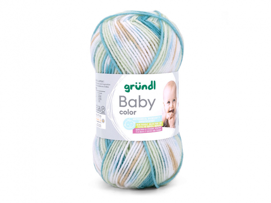 Baby color ozeanblau-mint-braun-weiß
