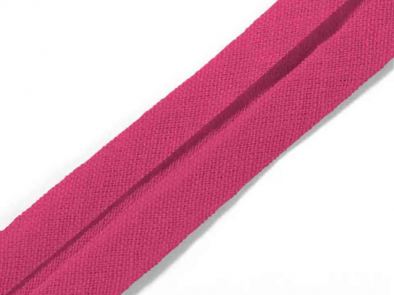 Baumwollschrägband  18 mm breit pink
