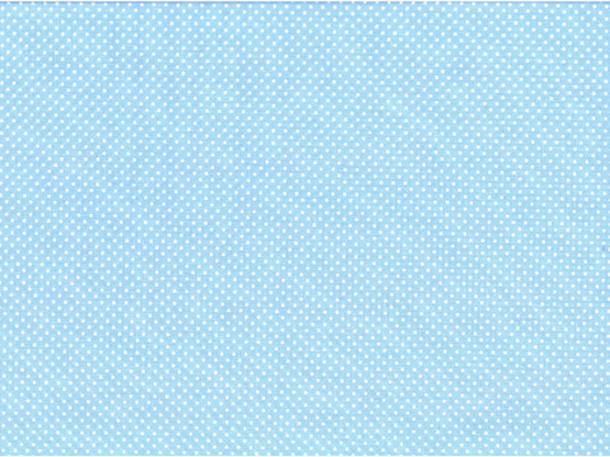 Baumwollstoff bedruckt 145cm weiß-hellblau-Pünktchen 