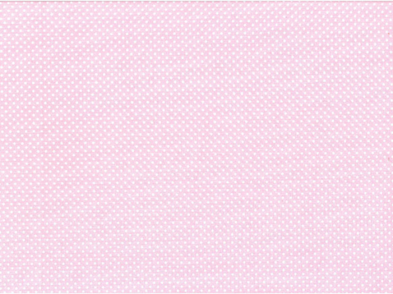 Baumwollstoff bedruckt 145cm weiß-rosa Pünktchen 