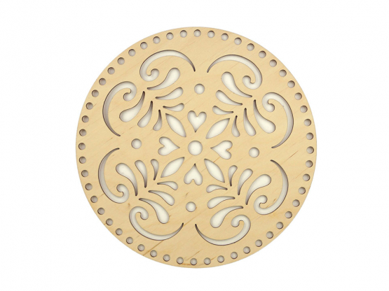 Birkenholz Deckel Mandala ø 25 cm 