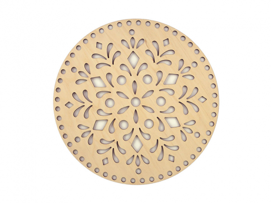 Birkenholz Deckel Mandala ø 25 cm 
