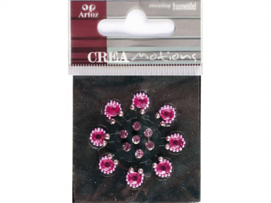 Crea Motion- Blume pink-perle-Stickers 