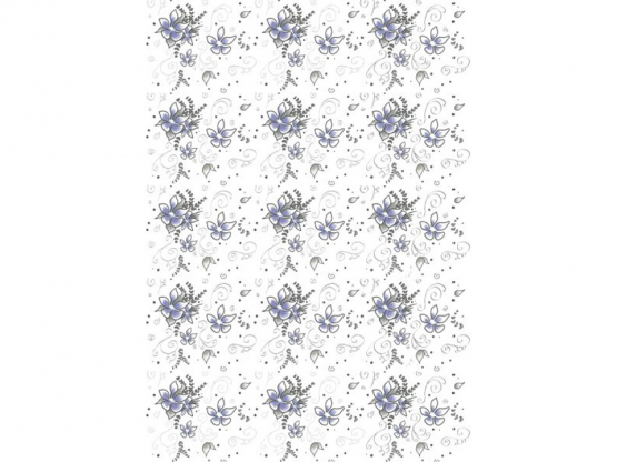 Creamotion blaue Blumen-A4, selbstklebend, 210x300mm 