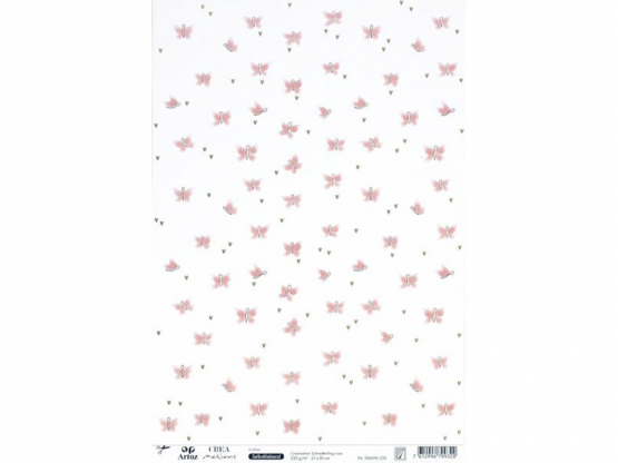 Creamotion Schmetterling rosa-A4, selbstklebend, 210x300mm 